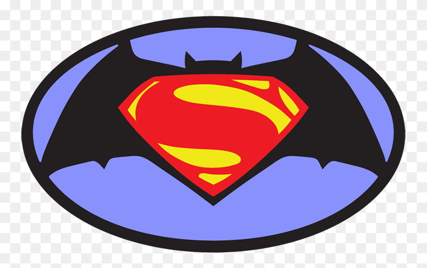 757x469 This Picture Is Clipart Symbol For Batman And Superman Batman Y Superman Logos, Label, Text, Logo HD PNG Download
