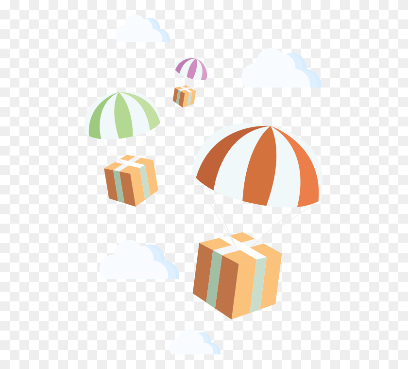 492x699 This Provides A Significant Benefit Because The Customer, Parachute, Carton, Box HD PNG Download