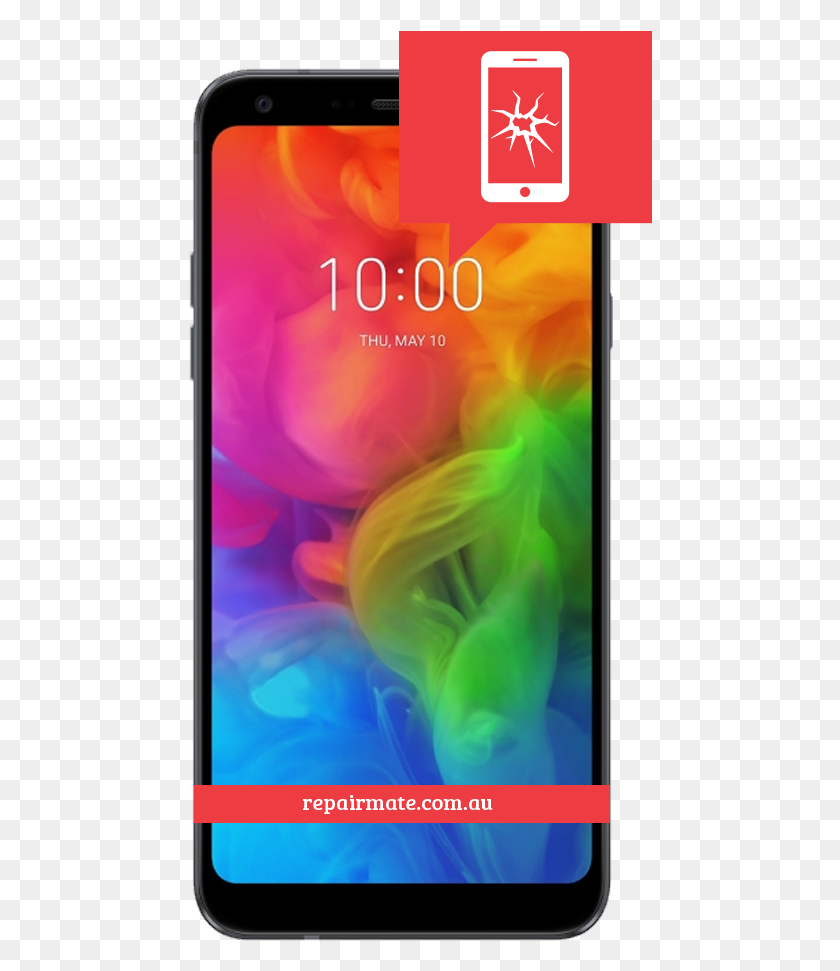 465x911 This Repair Apples For Lg Q7 Device That Has Cracked Lg Q7 Plus 2018, Phone, Electronics, Mobile Phone HD PNG Download