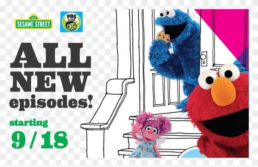 1199x744 This September Sesame Street Premieres Its 47th Season Sesame Street, Toy, Clothing, Apparel HD PNG Download