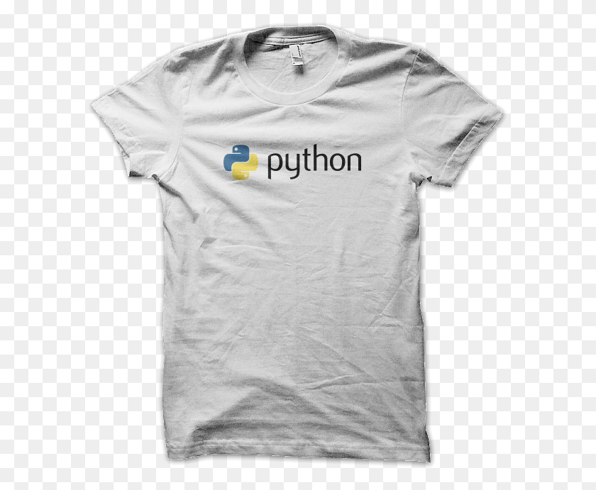 591x631 На Передней Части Этой Рубашки Есть Большой Логотип Python, Одежда, Одежда, Футболка Png Скачать