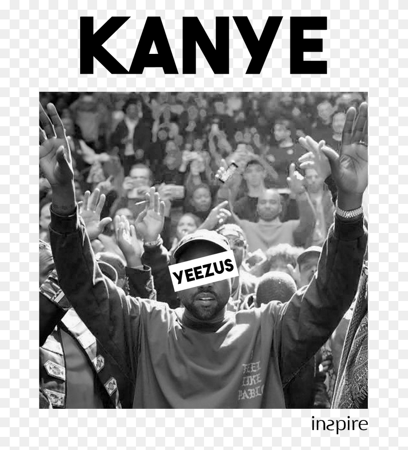 681x867 This Time On The Great Kanyewest Show Some Love At Kanye West With Hands Up, Audience, Crowd, Person HD PNG Download