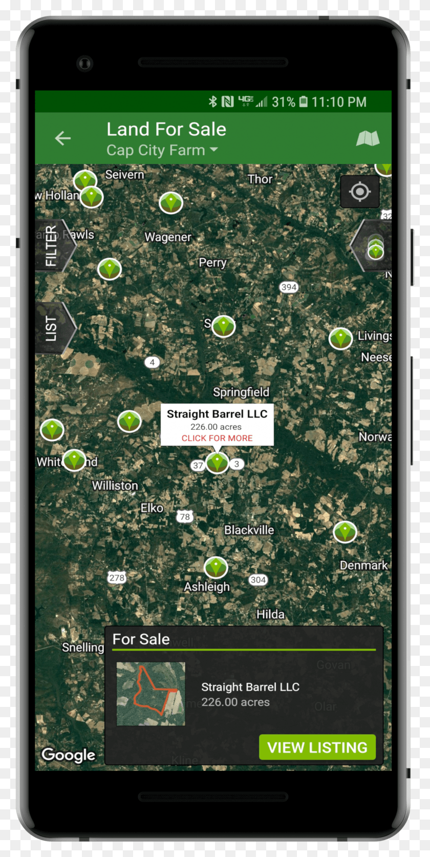 1303x2696 This Tool Shows You Recreational Land For Sale Close Smartphone, Mobile Phone, Phone, Electronics HD PNG Download