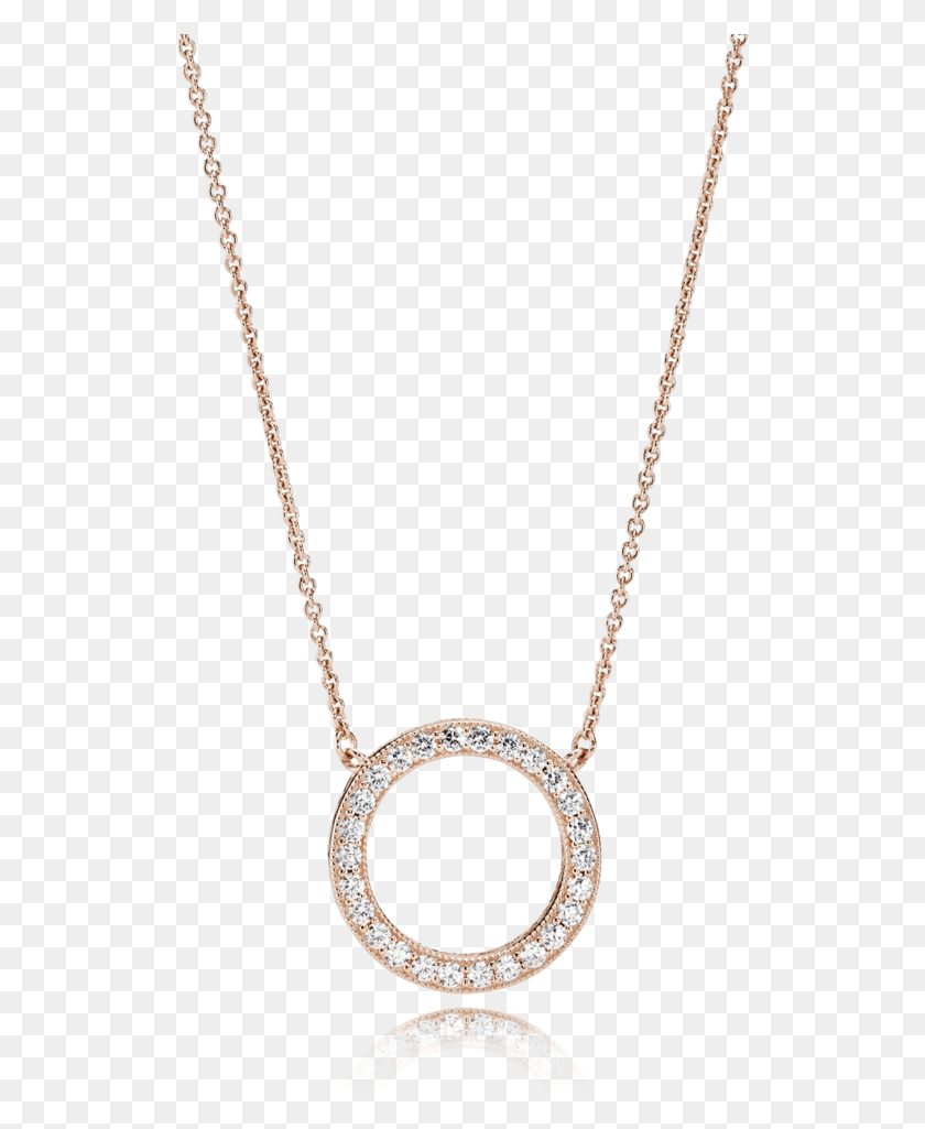 523x965 This Versatile Necklace Collier Features The Classic Pandora Rose Gold Necklace, Pendant, Jewelry, Accessories HD PNG Download