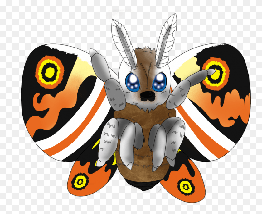 1034x834 This Was A Collab With Panciraptor For A Dakaiju Project Chibi Godzilla Cute Drawings, Animal, Wasp, Bee HD PNG Download