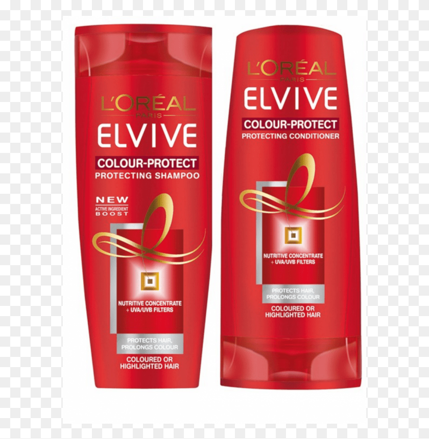 595x801 This Week You39ll Earn 5 In Extra Bucks When You Spend L Oreal Elvive Colour Protect Shampoo And Conditioner, Bottle, Cosmetics, Aluminium HD PNG Download