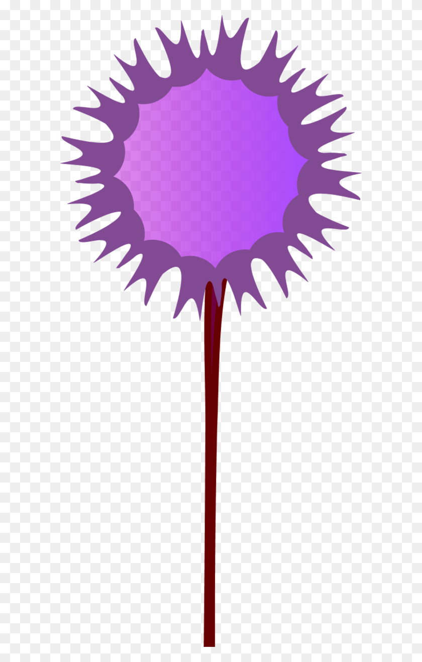 600x1257 Thistle Flower Clip Art, Purple, Light, Graphics HD PNG Download