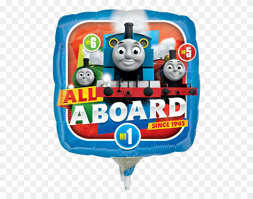490x601 Thomas All Aboard 9 Foil Balloon Thomas 5th Birthday, Advertisement, Poster, Flyer HD PNG Download