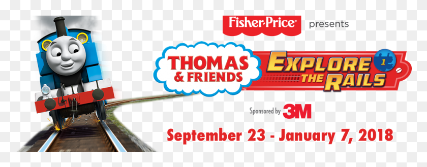 1005x347 Thomas And Friends Explore The Rails, Toy, Text, Gum HD PNG Download