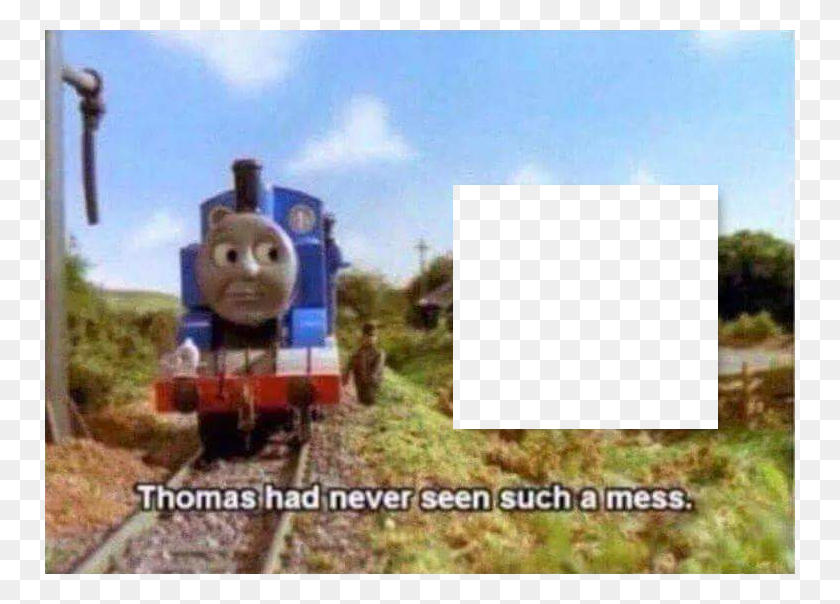 750x544 Thomas Had Never Seen Such A Mess Thomas Never Seen Such A Mess, Locomotive, Train, Vehicle HD PNG Download