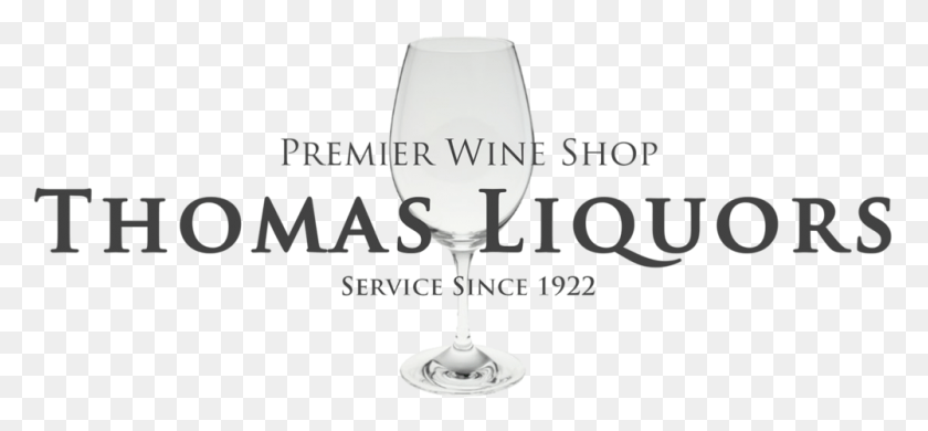 1000x424 Thomas Liquor Logo, Glass, Wine Glass, Wine HD PNG Download