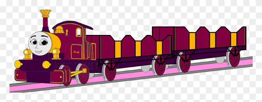 2256x775 Thomas The Tank Engine Images Lady With Her Double Human Sodor, Transportation, Vehicle, Train HD PNG Download