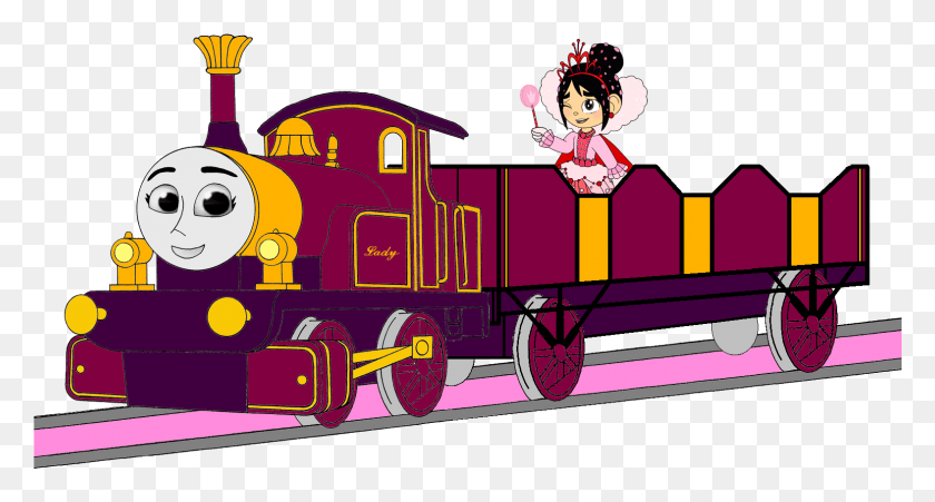 1576x791 Thomas The Tank Engine Images Lady With Her Open Topped Thomas And Her Friends, Locomotive, Train, Vehicle HD PNG Download