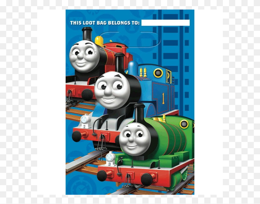 601x601 Thomas The Tank Engine Loot Bags, Toy, Machine, Poster Hd Png