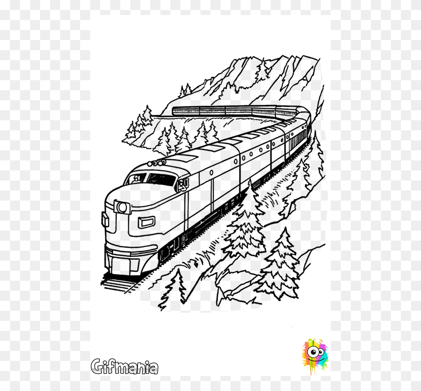 480x720 Thomas The Train Coloring Pages Transparent Background Free Printable Train Coloring Page, Stencil, Angus HD PNG Download