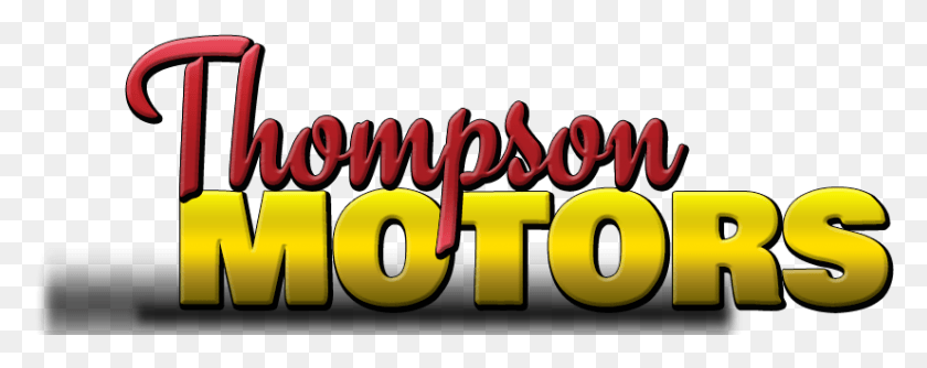 826x291 Thompson Motors Graphic Design, Text, Alphabet, Dynamite HD PNG Download