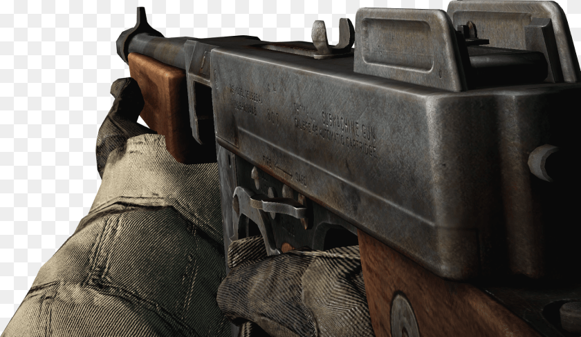 1810x1052 Thompson Render Battlefield Wiki, Firearm, Gun, Rifle, Weapon PNG