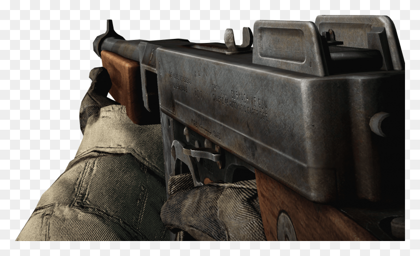 1810x1052 Thompson Render Battlefield Wiki Machine Gun, Weapon, Weaponry, Call Of Duty HD PNG Download
