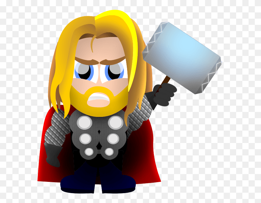 601x593 Thor Clipart Cartoon Pencil And In Color Thor Thor Clipart, Toy, Label, Text HD PNG Download