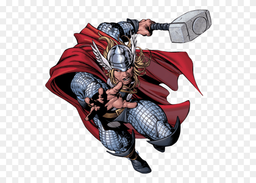 548x539 Thor Comic Thor, Helmet, Clothing, Apparel HD PNG Download