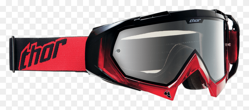 1200x481 Thor Hero Red Black Goggle 26010692 Thor Hero Goggles, Accessories, Accessory, Helmet HD PNG Download