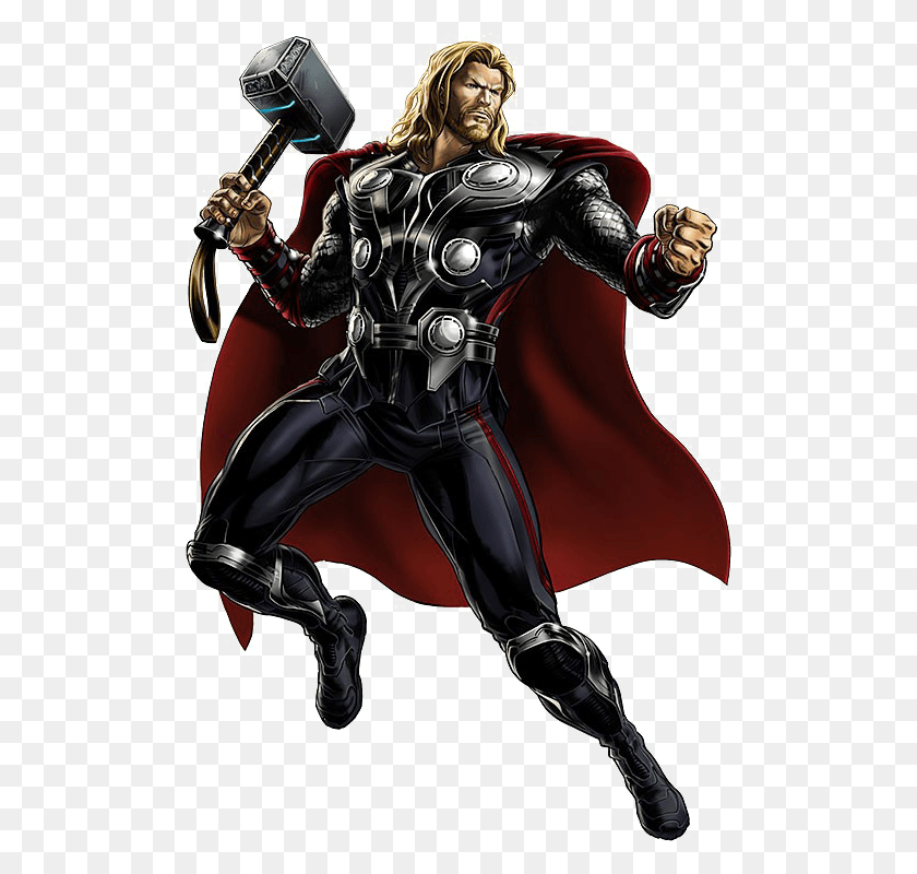 500x740 Thor Image With Transparent Background Thor Marvel, Ninja, Person, Human HD PNG Download