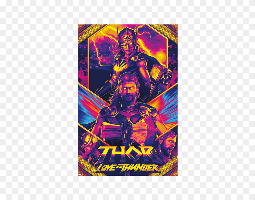 600x600 Thor Love And Thunder, Marvel, Superhero Clipart PNG
