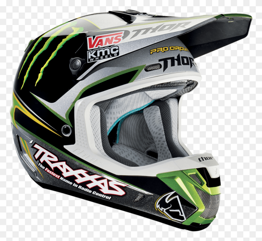 800x730 Тор Мотокросс Verge Pro Circuit Offroad Мотоцикл Thor Pro Circuit Monster Energy Шлем, Одежда, Одежда, Защитный Шлем Png Скачать