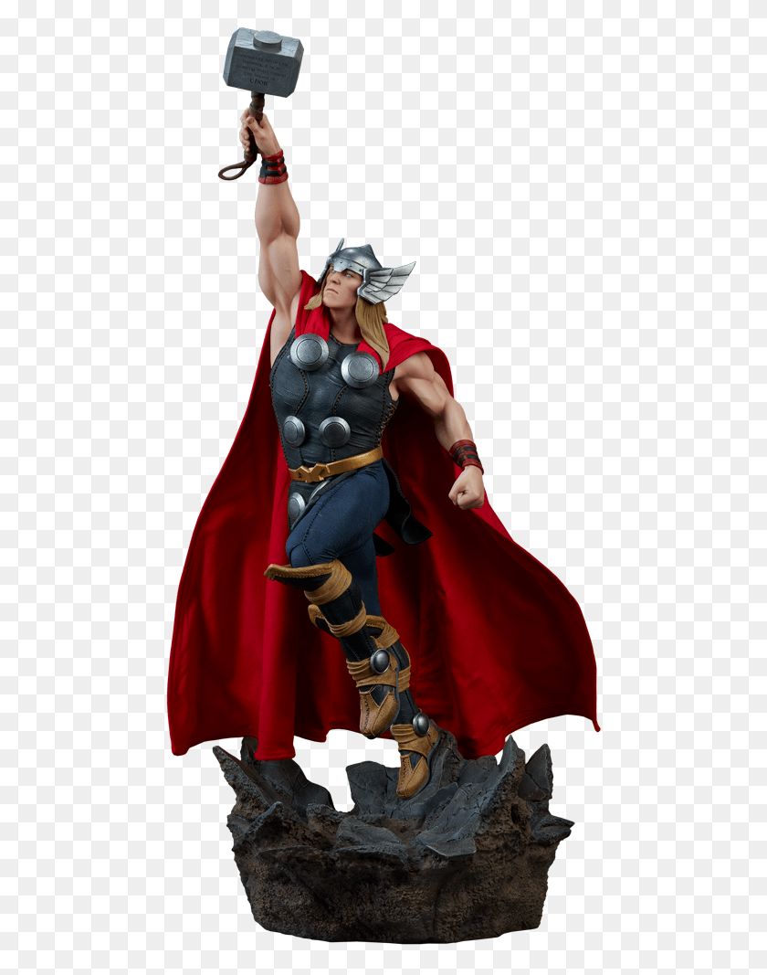 480x1007 Thor Premium Format Figure Thor Avenger Assemble Cartoon, Costume, Clothing, Apparel HD PNG Download