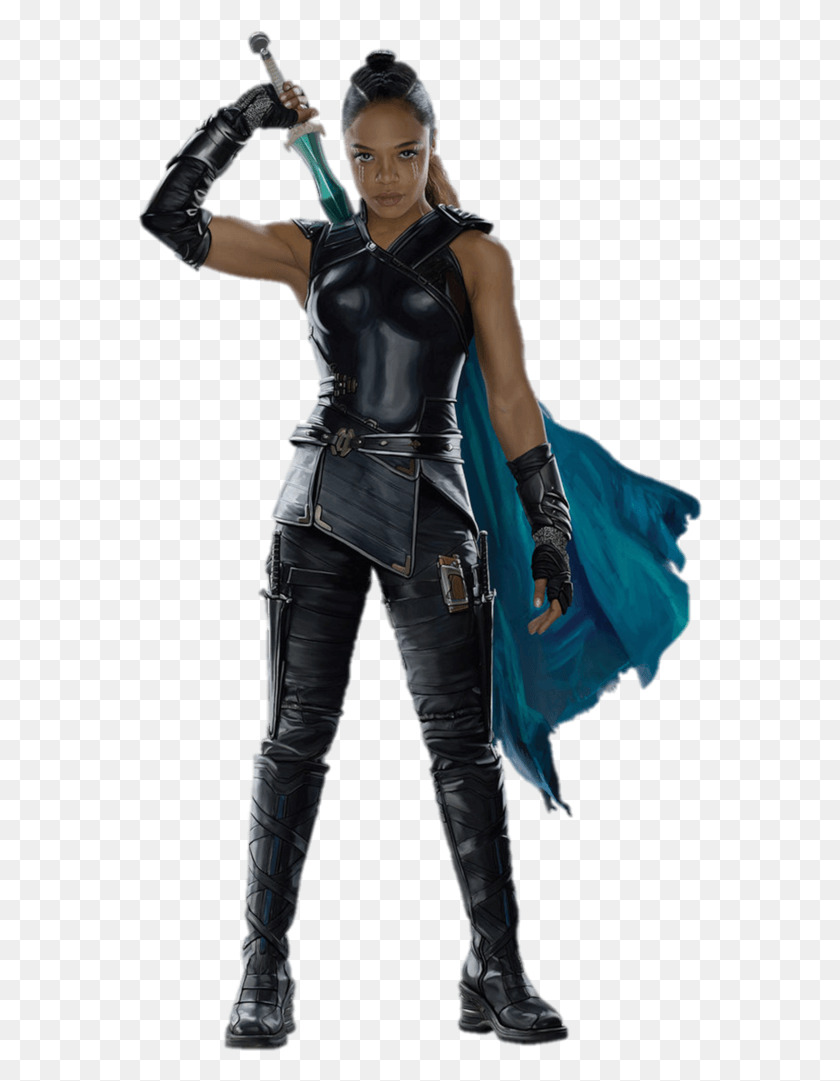 566x1021 Thor Ragnarok Valkyrie Thor Costume, Person, Human, Clothing HD PNG Download
