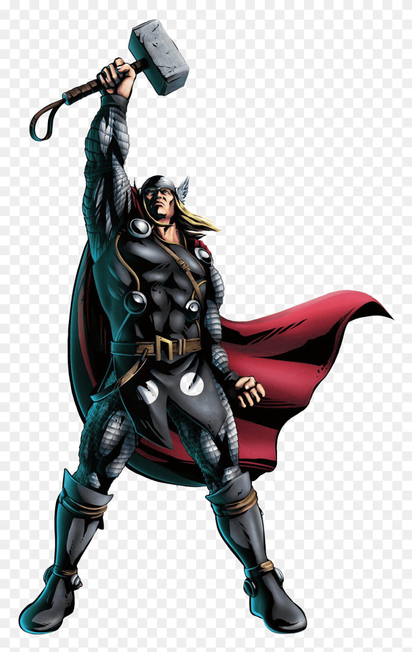 929x1512 Thor Transparent Image Thor Marvel Vs Capcom, Person, Human, Batman HD PNG Download