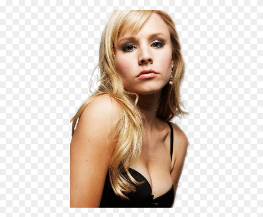 393x633 Those Small Strands On The Left Side Do Pose A Problem Kristen Bell Transparent, Blonde, Woman, Girl HD PNG Download
