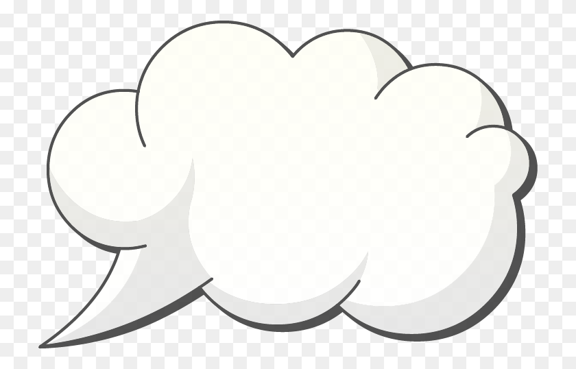 728x478 Thought Bubble Transparent Clouds Vector, Text, Heart, Cushion HD PNG Download