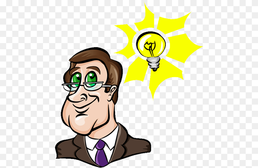 Thought Idea Clip Art Smart People Cartoon, Light, Person, Book, Comics Clipart PNG
