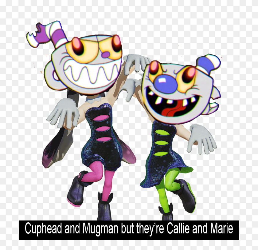 717x753 Thought It Would Be Funnier To Use The Bad End Cuphead Callie Splatoon, Graphics, Poster HD PNG Download