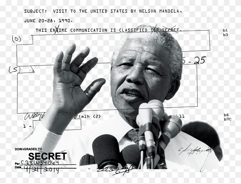 2337x1744 Thousands Of Pages Of Fbi Cia Dia And Nsa Documents Logros Importantes De Nelson Mandela, Person, Human, Microphone HD PNG Download