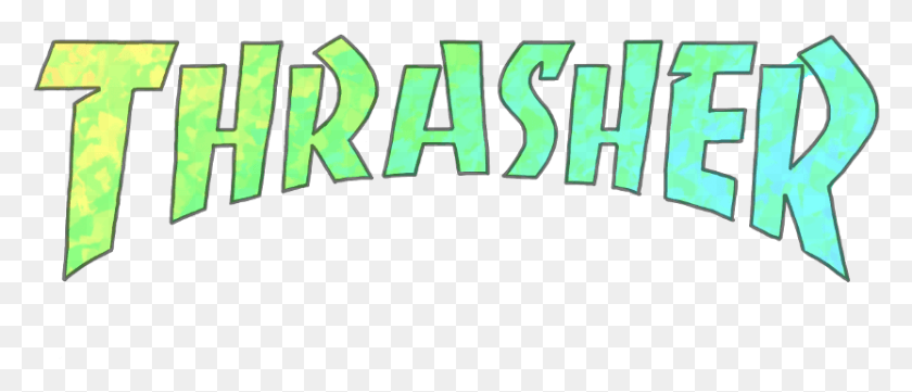 832x322 Логотип Thrasher Thrasher Freetoedit Thrasher, Слово, Алфавит, Текст, Hd Png Скачать