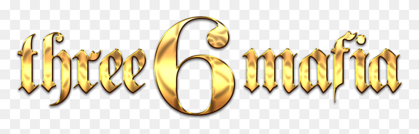 1307x353 Три 6 Mafia 3 6 Mafia Logo, Алфавит, Текст, Символ Hd Png Скачать