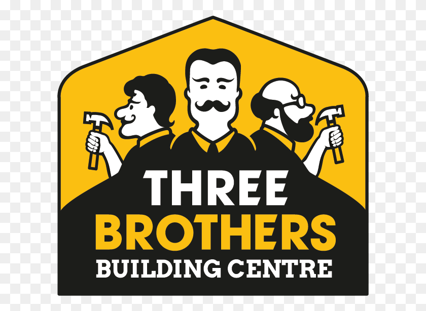 615x554 Three Brothers Logo, Advertisement, Poster, Flyer HD PNG Download