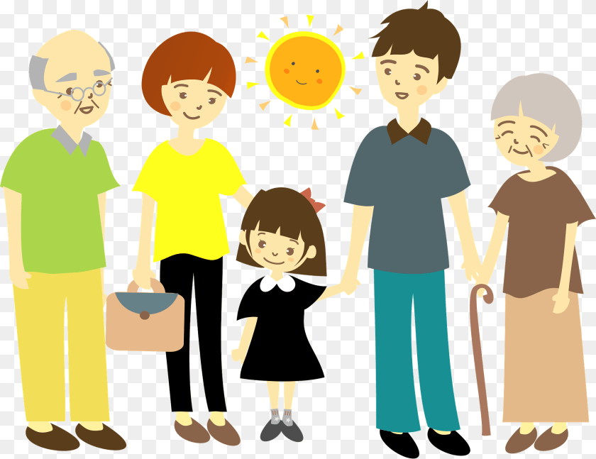 Three Generation Family Clipart, Person, Child, Boy, Male Transparent PNG