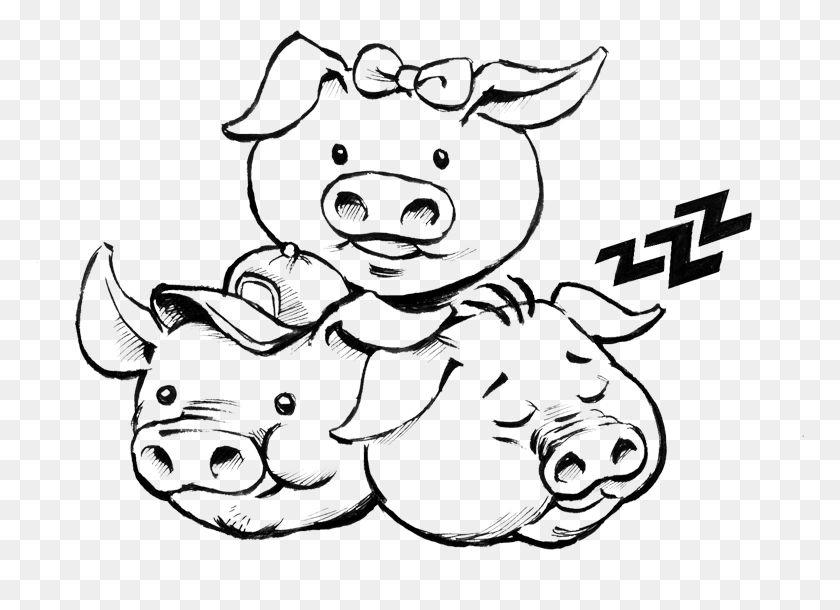 768x550 Three Little Pigs Brick House Clip Library Stock Black Three Little Pigs Drawing, Chandelier, Lamp, Water HD PNG Download