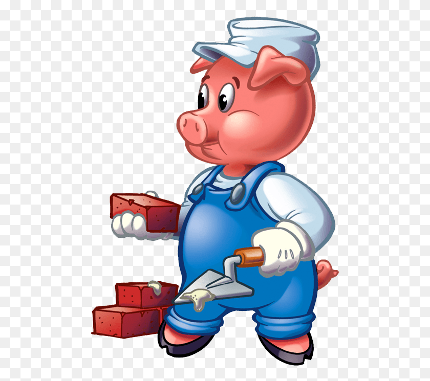 488x685 Three Little Pigs Clipart Three Little Pigs Pig, Toy, Clothing, Apparel HD PNG Download