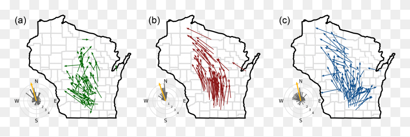 4096x1163 Tres Mapas De Wisconsin Que Representan Los Cambios De Rango Del Sotobosque De Wisconsin, La Naturaleza, Al Aire Libre, Parcela Hd Png Descargar