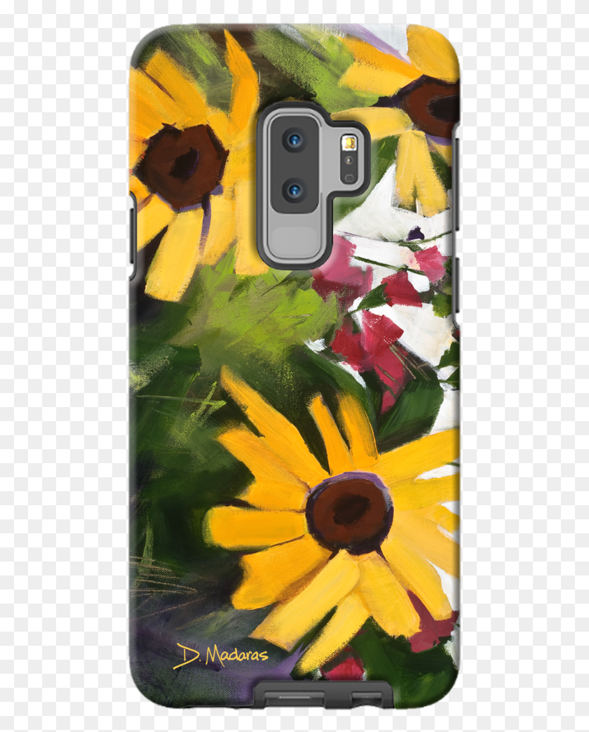 478x983 Three Sunflowers Phone Case For Iphone Google Lg Or Bouquet, Modern Art, Electronics HD PNG Download