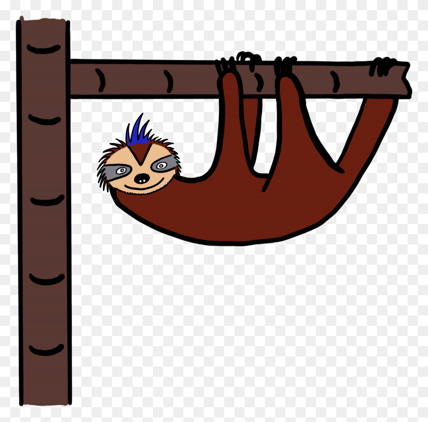 3120x3078 Three Toed Sloth Clipart Cartoon HD PNG Download