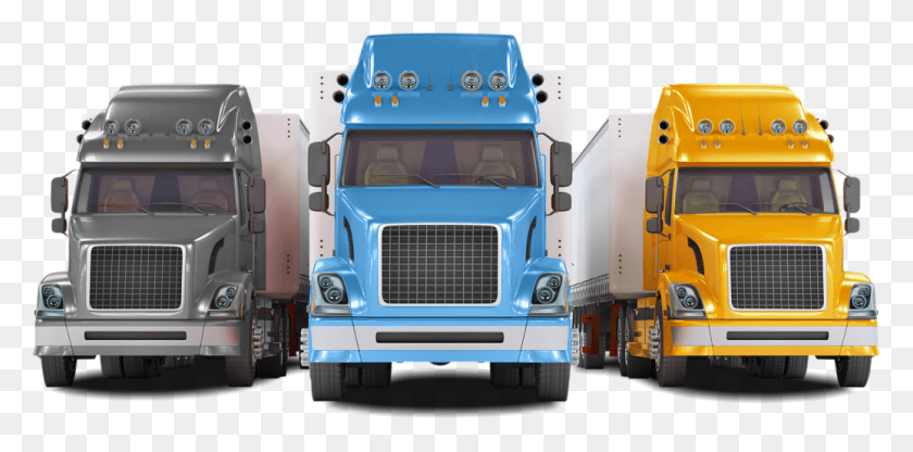 1036x473 Tres Camiones De Despacho Camiones, Camión, Vehículo, Transporte Hd Png