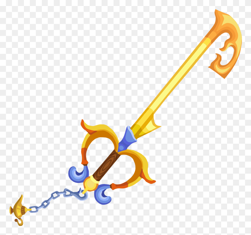 1045x972 Three Wishes Keyblade Photo Kingdom Hearts Three Wishes Keyblade, Weapon, Weaponry, Spear HD PNG Download