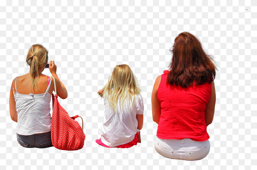 1500x952 Threegirlslookingback Kids Sitting Back, Person, Human, Clothing HD PNG Download
