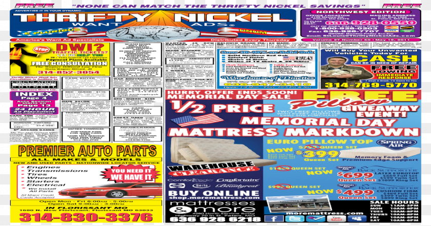 1200x630 Thrifty Nickel St Louis 02 14 Flyer, Advertisement, Poster, Publication, Car PNG