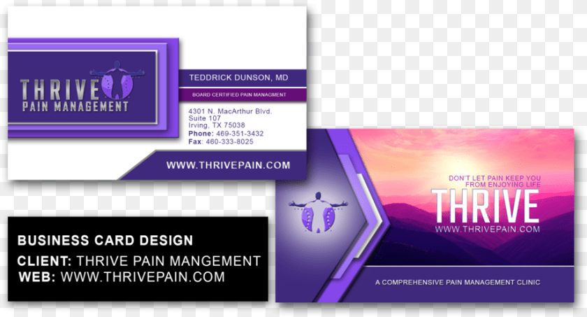Thrive Business Card Design Sample, Paper, Text, Business Card Transparent PNG